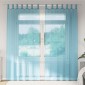 vidaXL Κουρτίνες Voile με Θηλιές 2 τεμ. Τυρκουάζ 140x225 εκ.