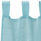 vidaXL Κουρτίνες Voile με Θηλιές 2 τεμ. Τυρκουάζ 140x260 εκ.