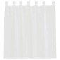 vidaXL Κουρτίνες Voile με βρόχους 2 τεμάχια Λευκό 140x140 cm