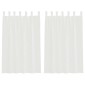 vidaXL Κουρτίνες Voile με βρόχους 2 τεμάχια Λευκό 140x175 cm