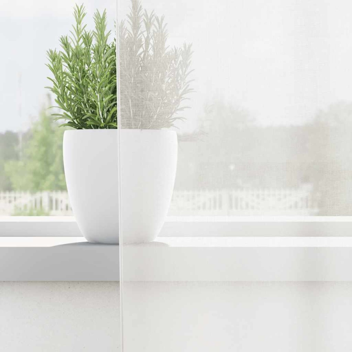 vidaXL Κουρτίνες Voile με βρόχους 2 τεμάχια Λευκό 140x175 cm