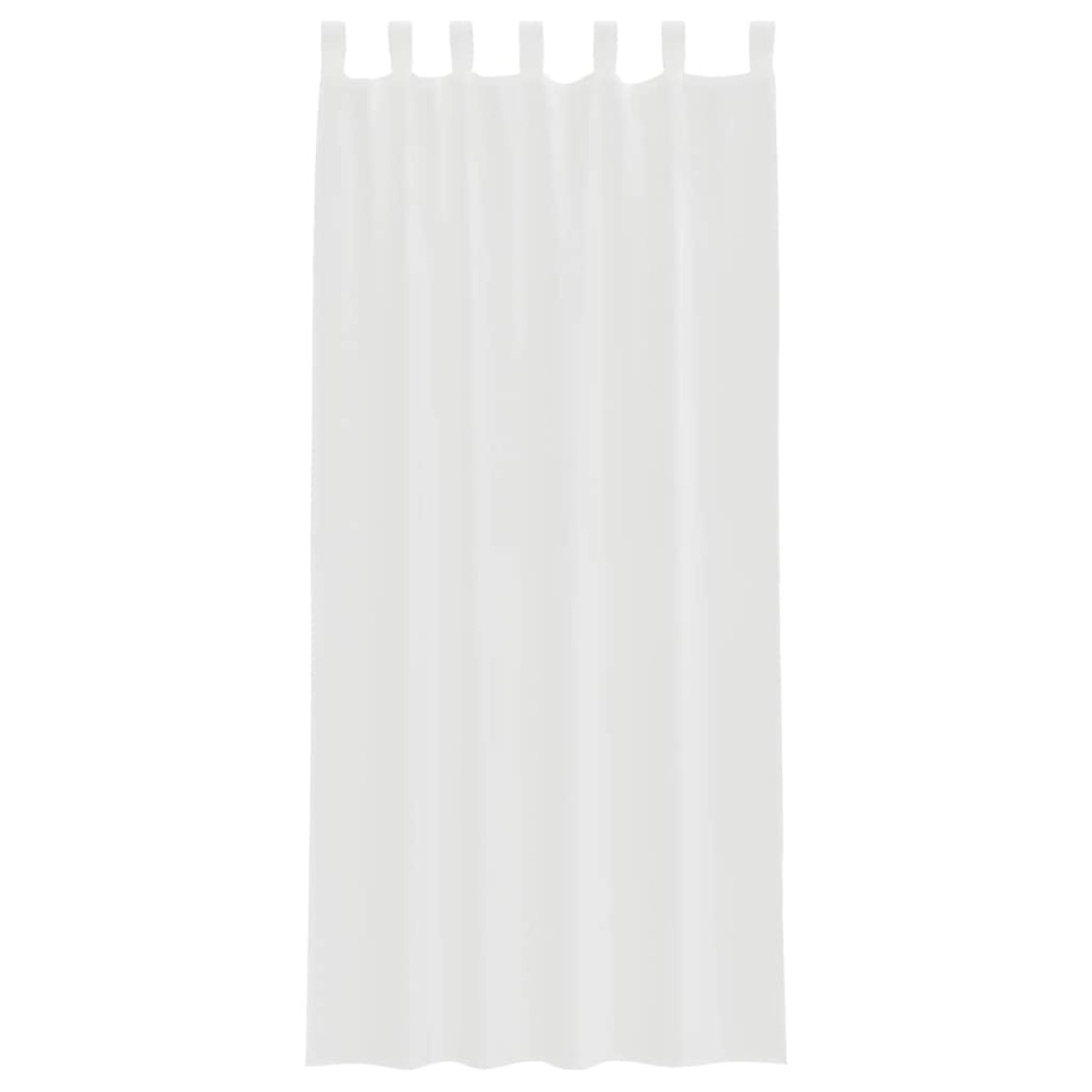 vidaXL Κουρτίνες Voile με βρόχους 2 τεμάχια Λευκό 140x245 cm