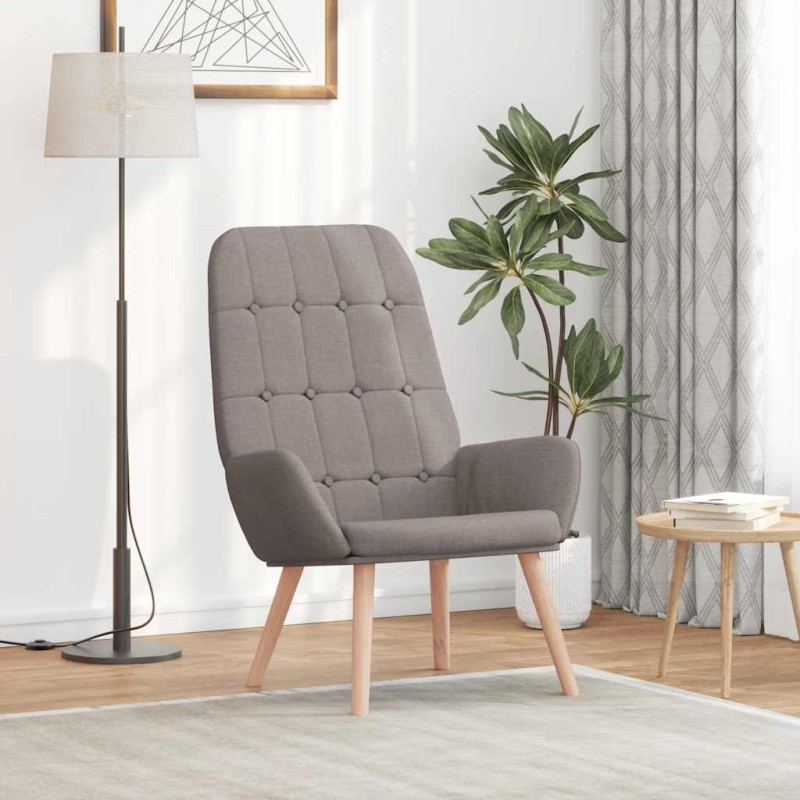 vidaXL Πολυθρόνα Χαλάρωσης από Ύφασμα Taupe