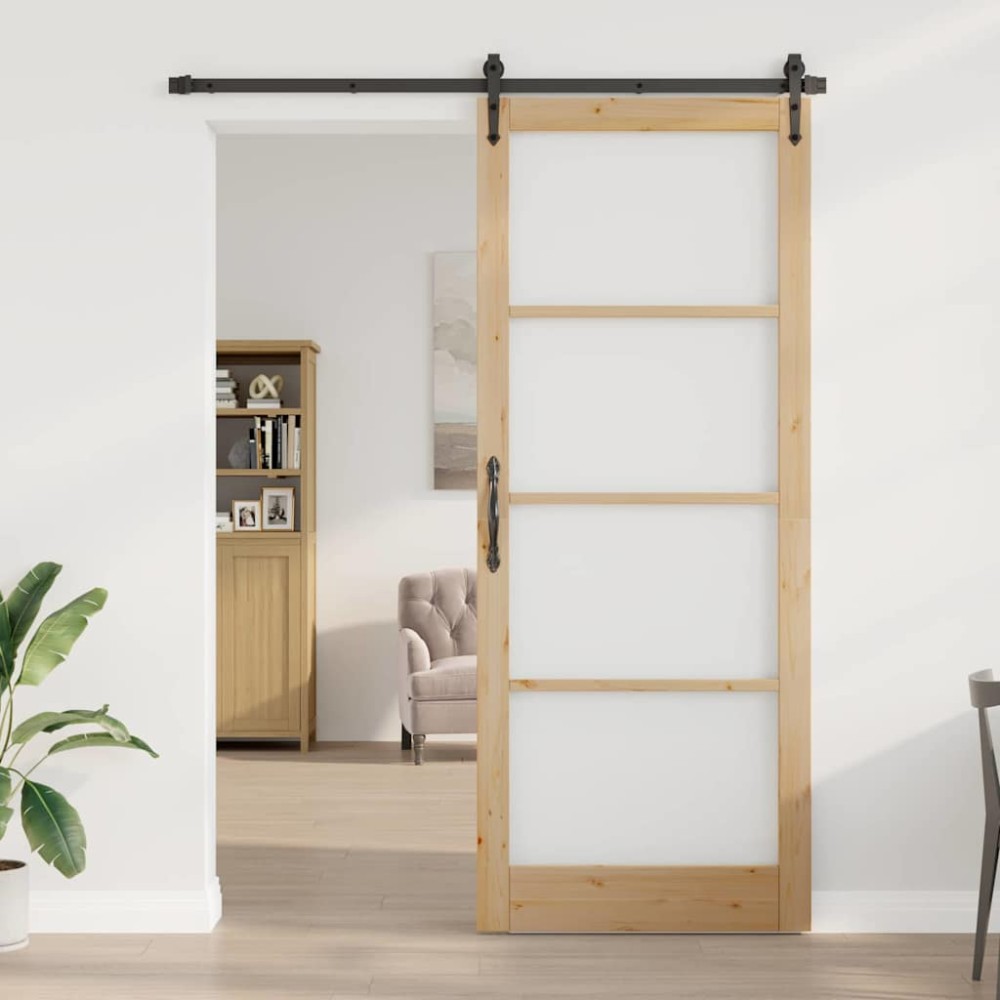 vidaXL Εσωτερική Πόρτα ORKDAL Καφέ 93 x 232 εκ.