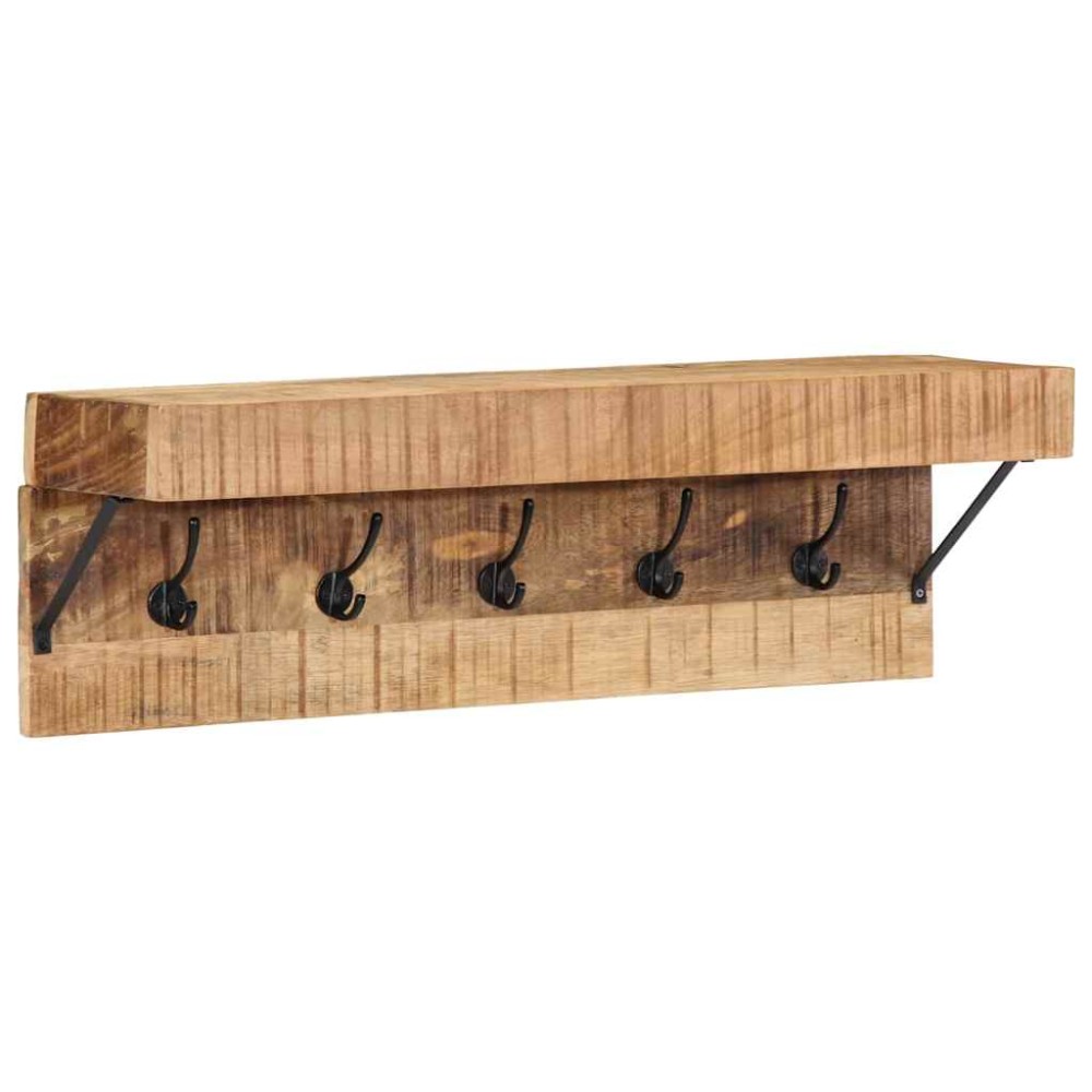 vidaXL Κρεμάστρα Επιτοίχιο Καφέ 73 x 19 x 23 εκ. Μασίφ ξύλο μάνγκο
