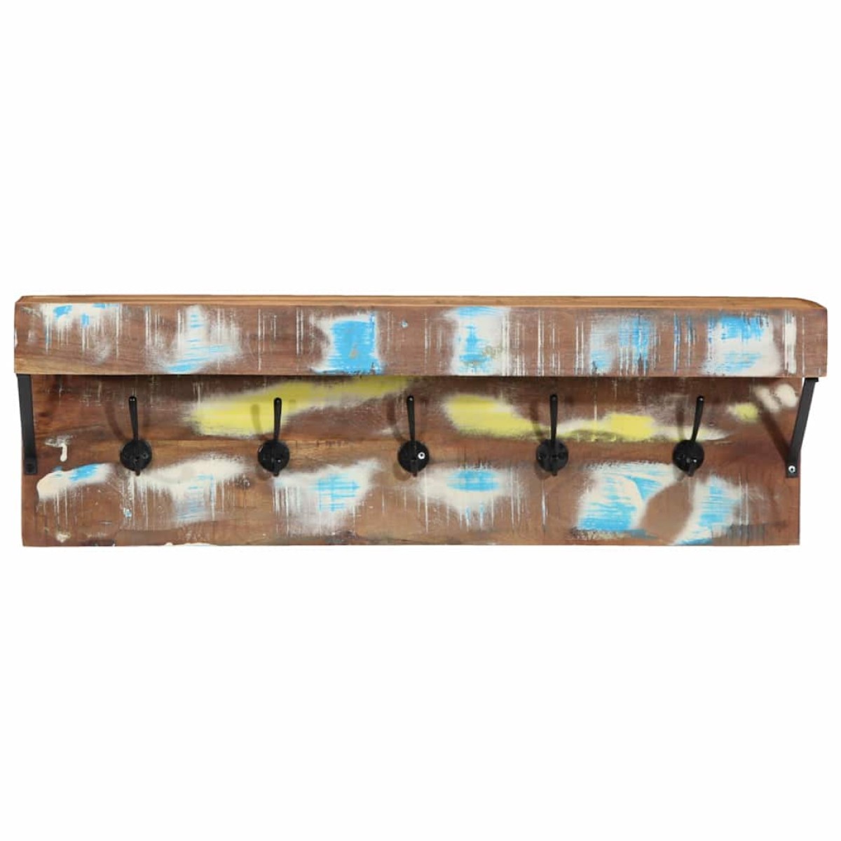 vidaXL Κρεμάστρα Πολύχρωμο 73 x 19 x 23 εκ. Μασίφ ανακυκλωμένο ξύλο