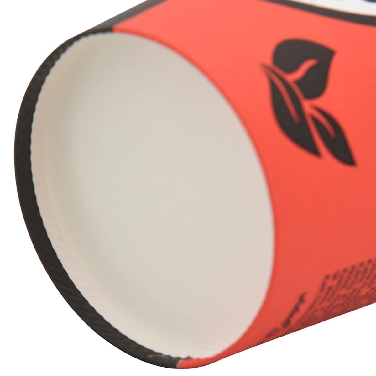 vidaXL Χάρτινα κύπελλα καφέ 1000 τεμάχια 12oz 300ml Κόκκινο και μαύρο
