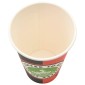vidaXL Χάρτινα κύπελλα καφέ 1000 τεμάχια 16oz 400ml Κόκκινο και μαύρο