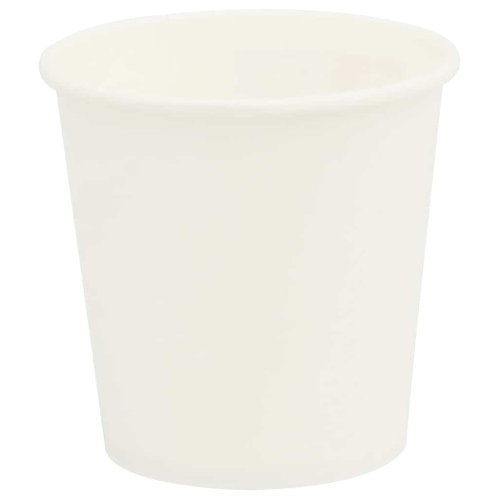 vidaXL Χάρτινα κύπελλα καφέ 1000 τεμάχια 4oz 100ml Λευκό