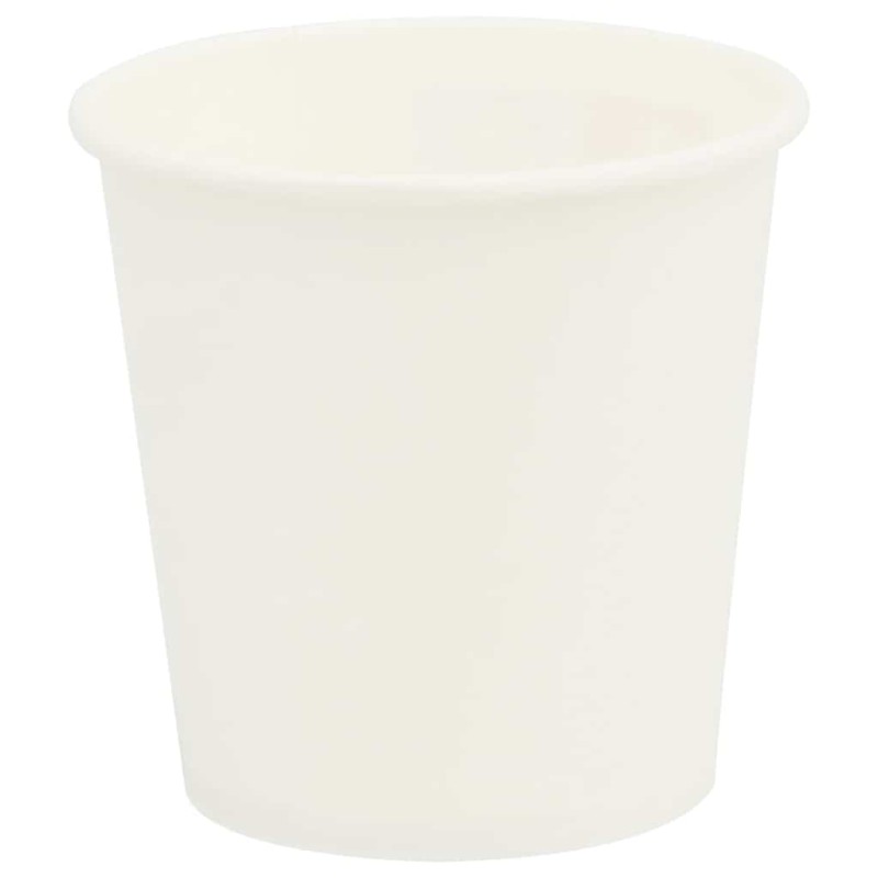 vidaXL Χάρτινα κύπελλα καφέ 1000 τεμάχια 4oz 100ml Λευκό