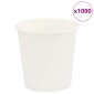 vidaXL Χάρτινα κύπελλα καφέ 1000 τεμάχια 4oz 100ml Λευκό