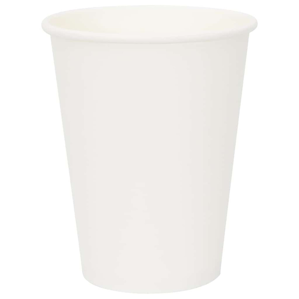 vidaXL Χάρτινα κύπελλα καφέ 1000 τεμάχια 12oz 300ml Λευκό