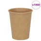 vidaXL Χάρτινα κύπελλα καφέ 1000 τεμάχια 8oz 200ml καφέ