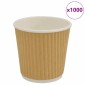 vidaXL Χάρτινα κύπελλα καφέ 1000 τεμάχια 4oz 100ml καφέ