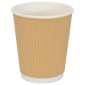 vidaXL Χάρτινα ποτήρια καφέ 500 τεμάχια 8oz 200ml καφέ