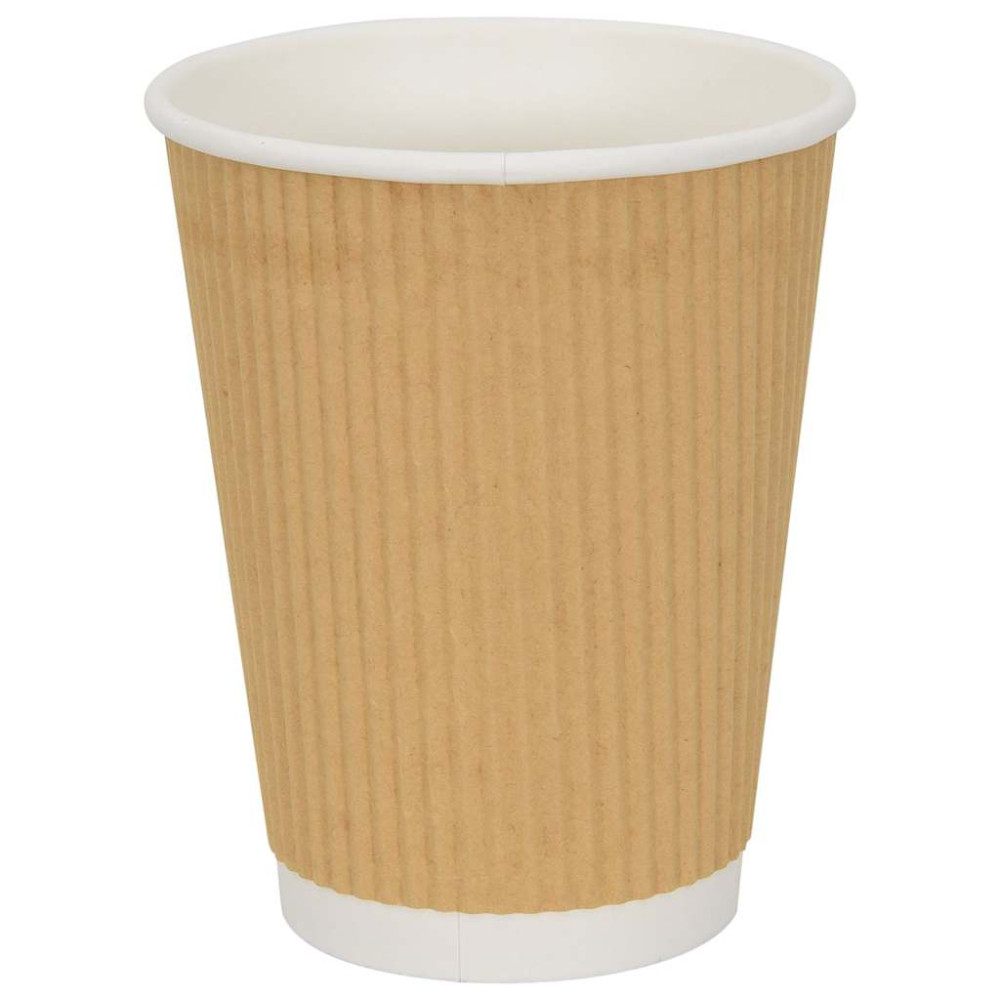 vidaXL Χάρτινα ποτήρια καφέ 500 τεμάχια 12oz 300ml καφέ