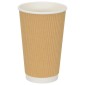 vidaXL Χάρτινα ποτήρια καφέ 500 τεμάχια 16oz 400ml καφέ