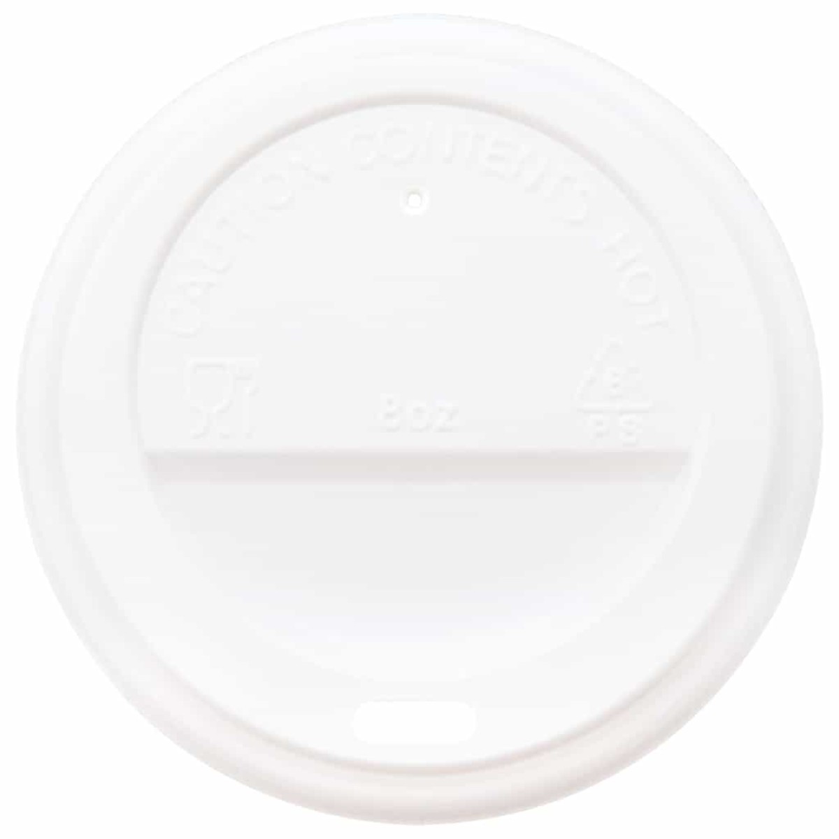 vidaXL Χάρτινα καπάκια καφέ Ø80 mm 8oz 1000 τεμάχια Λευκό πλαστικό
