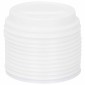 vidaXL Χάρτινα καπάκια καφέ Ø80 mm 8oz 1000 τεμάχια Λευκό πλαστικό
