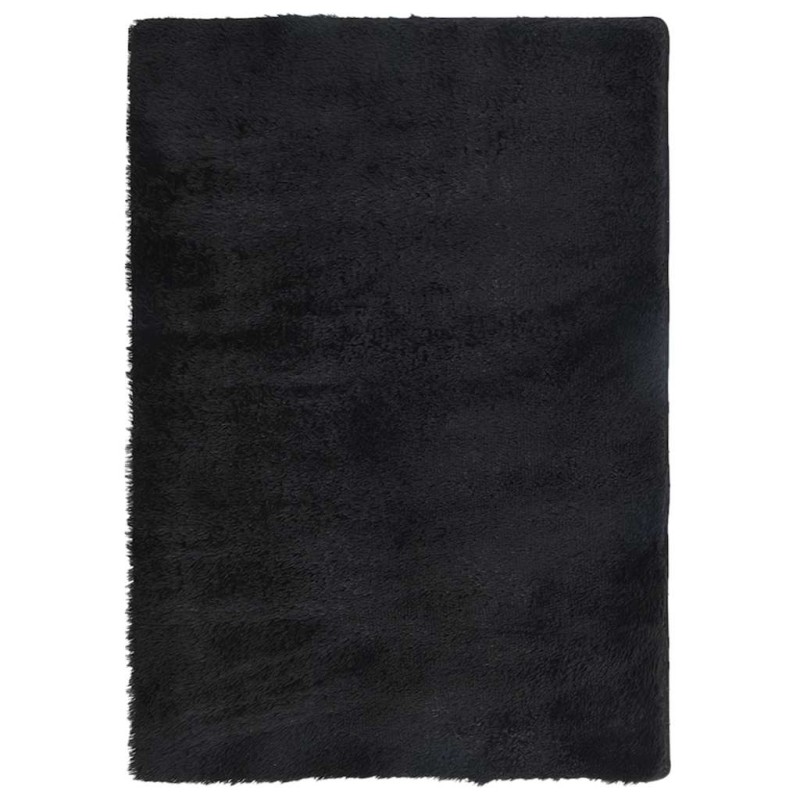 vidaXL Χαλί Shaggy με Ψηλό Πέλος NAVARRA Μαύρο 160x230 εκ. πολυεστέρας