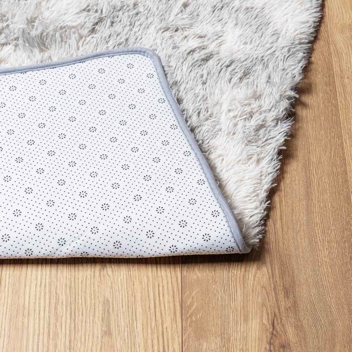 vidaXL Χαλί Shaggy με Ψηλό Πέλος NAVARRA Ασημί Γκρι 200x290 εκ.