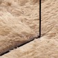 vidaXL Χαλί Shaggy με Ψηλό Πέλος NAVARRA Μπεζ 120x120 εκ. πολυεστέρας