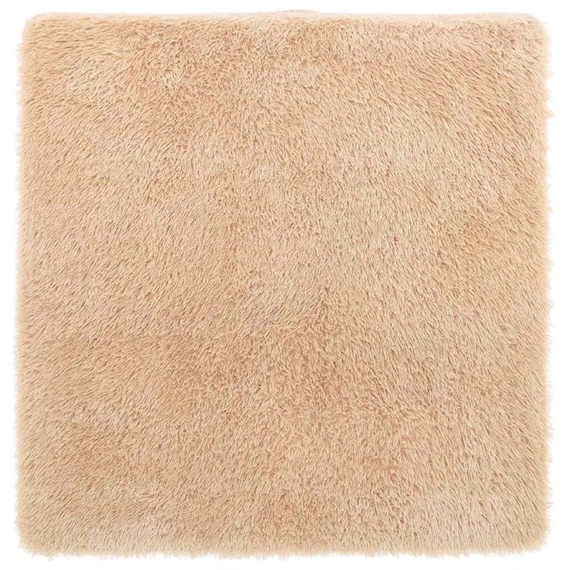 vidaXL Χαλί Shaggy με Ψηλό Πέλος NAVARRA Μπεζ 160x160 εκ. πολυεστέρας
