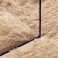 vidaXL Χαλί Shaggy με Ψηλό Πέλος NAVARRA Μπεζ 120x120 εκ. πολυεστέρας