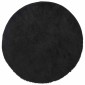 vidaXL Χαλί Shaggy με Ψηλό Πέλος NAVARRA Μαύρο 120x120 εκ. πολυεστέρας