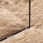 vidaXL Χαλί Shaggy με Ψηλό Πέλος NAVARRA Μπεζ 160x160 εκ. πολυεστέρας