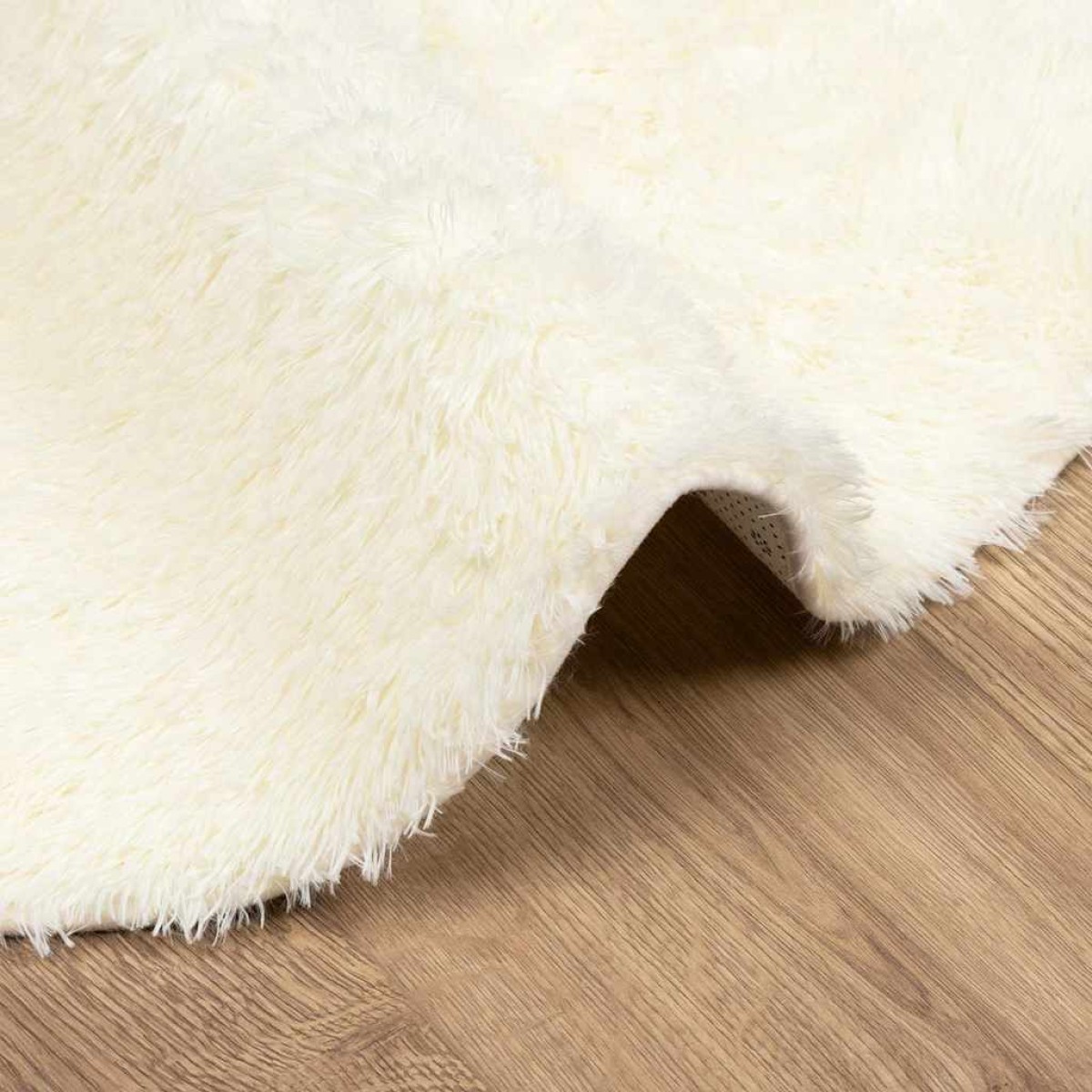 vidaXL Χαλί Shaggy με Ψηλό Πέλος NAVARRA Κρέμα 200x200 εκ. πολυεστέρας