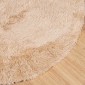 vidaXL Χαλί Shaggy με Ψηλό Πέλος NAVARRA Μπεζ 240x240 εκ. πολυεστέρας