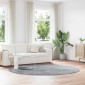 vidaXL Χαλί Shaggy με Ψηλό Πέλος NAVARRA Ανοιχτό Γκρι 240x240 εκ.