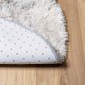 vidaXL Χαλί Shaggy με Ψηλό Πέλος NAVARRA Ασημί Γκρι 240x240 εκ.