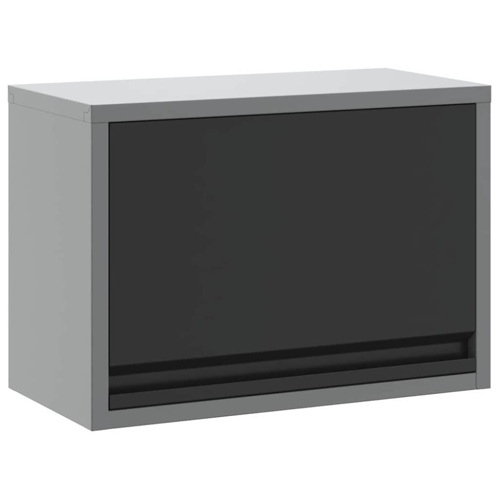 vidaXL Ντουλάπα εργαλείων Μαύρο και Γκρι 50 x 25 x 35 εκ.