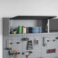 vidaXL Ντουλάπα εργαλείων Μαύρο και Γκρι 100 x 25 x 35 εκ.
