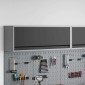 vidaXL Ντουλάπα εργαλείων Μαύρο και Γκρι 100 x 25 x 35 εκ.
