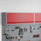vidaXL Ντουλάπα εργαλείων Κόκκινο και Γκρι 100 x 25 x 35 εκ.