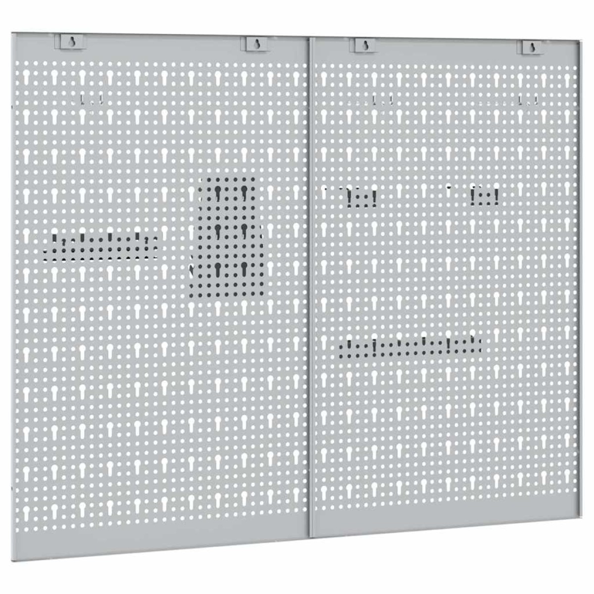 vidaXL Πάνελ Τοίχου Εργαλείων 2 τμχ. Γκρι 100 x 1 x 80 εκ