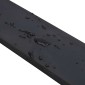vidaXL Ελαστική Άκρη για Εκχιονιστικό Μαύρο 150x8x1 εκ.