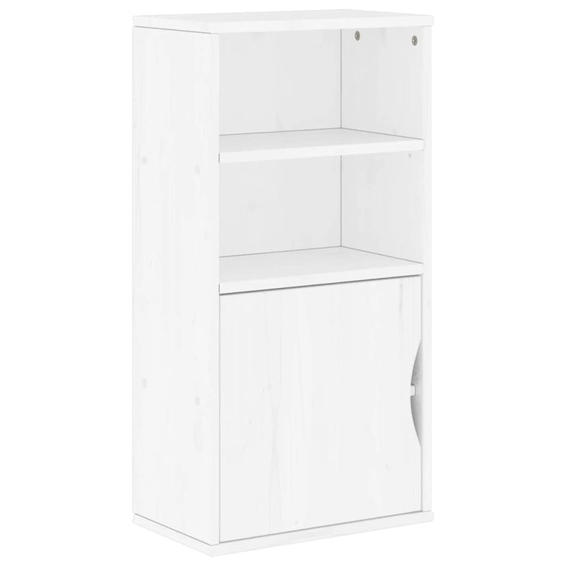vidaXL Βοηθητικό Ντουλάπι ODDA Λευκό 40x24x79εκ. από Μασίφ Ξύλο Πεύκου