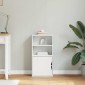 vidaXL Βοηθητικό Ντουλάπι ODDA Λευκό 40x24x79εκ. από Μασίφ Ξύλο Πεύκου