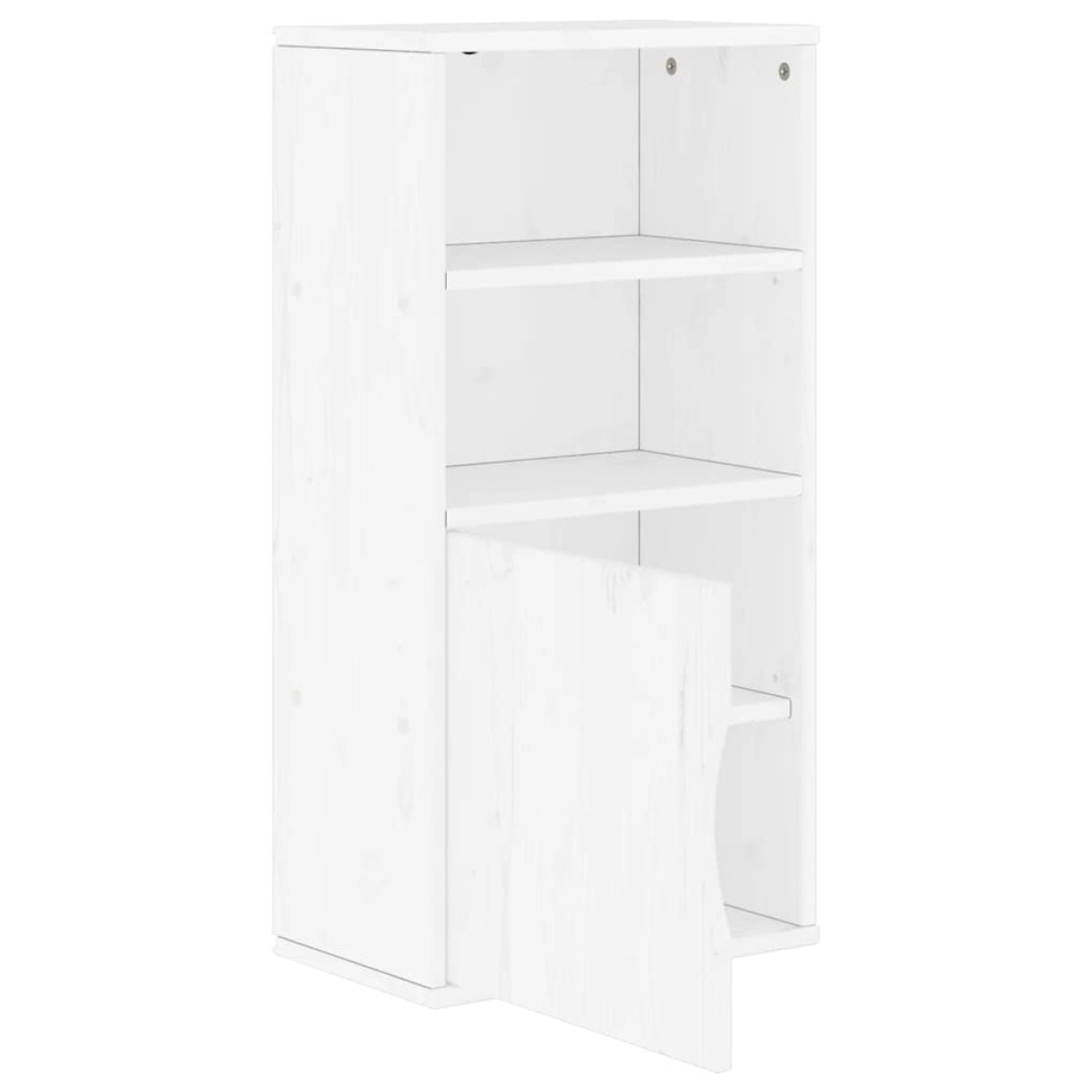 vidaXL Βοηθητικό Ντουλάπι ODDA Λευκό 40x24x79εκ. από Μασίφ Ξύλο Πεύκου