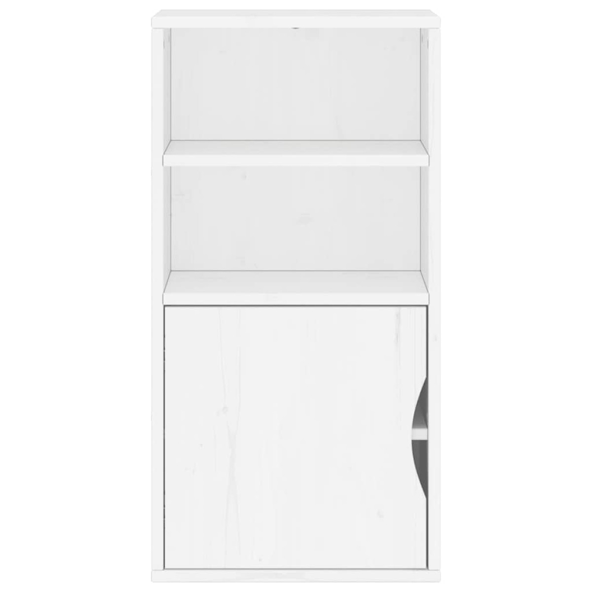 vidaXL Βοηθητικό Ντουλάπι ODDA Λευκό 40x24x79εκ. από Μασίφ Ξύλο Πεύκου