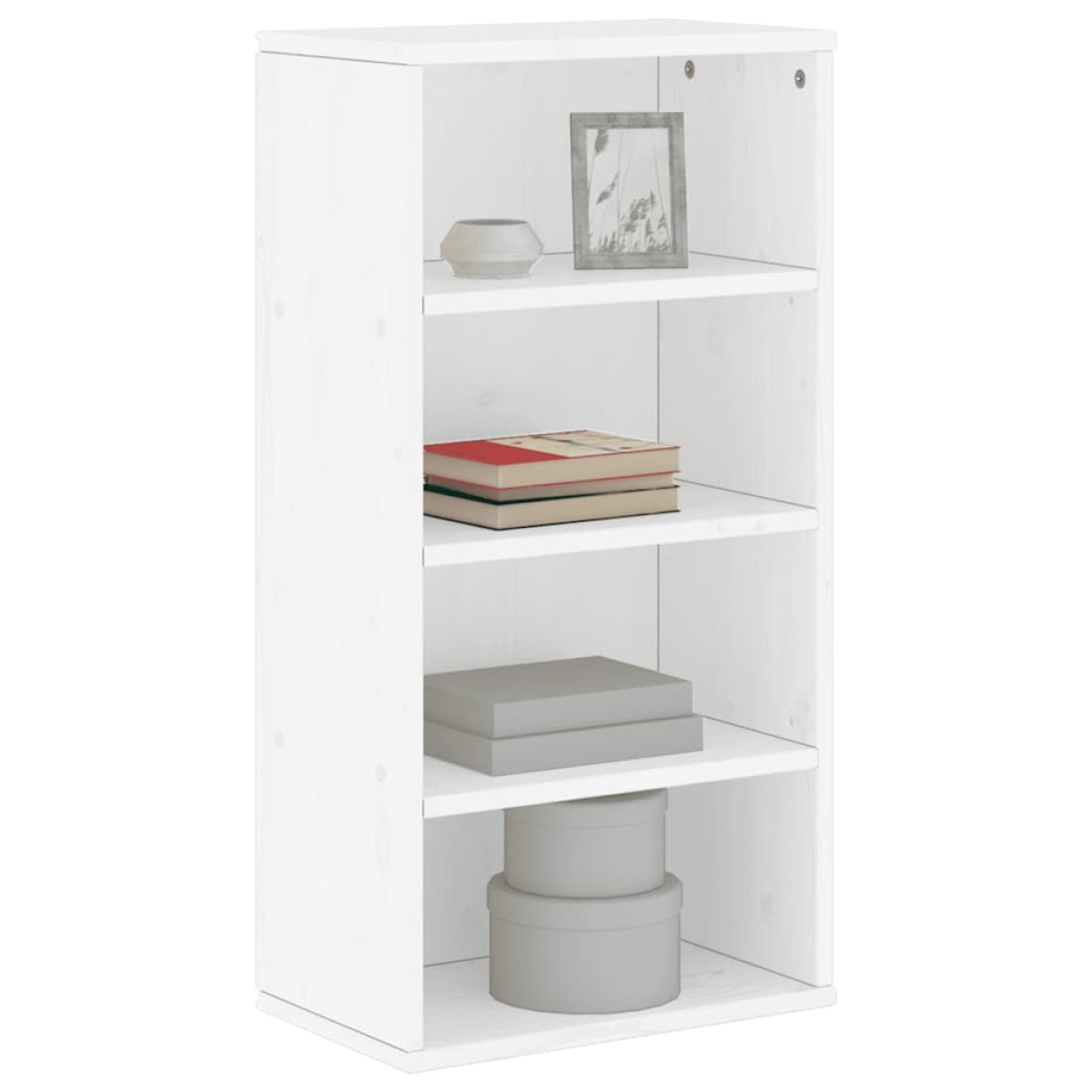vidaXL Βοηθητικό Ντουλάπι ODDA Λευκό 40x24x79εκ. από Μασίφ Ξύλο Πεύκου