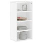 vidaXL Βοηθητικό Ντουλάπι ODDA Λευκό 40x24x79εκ. από Μασίφ Ξύλο Πεύκου
