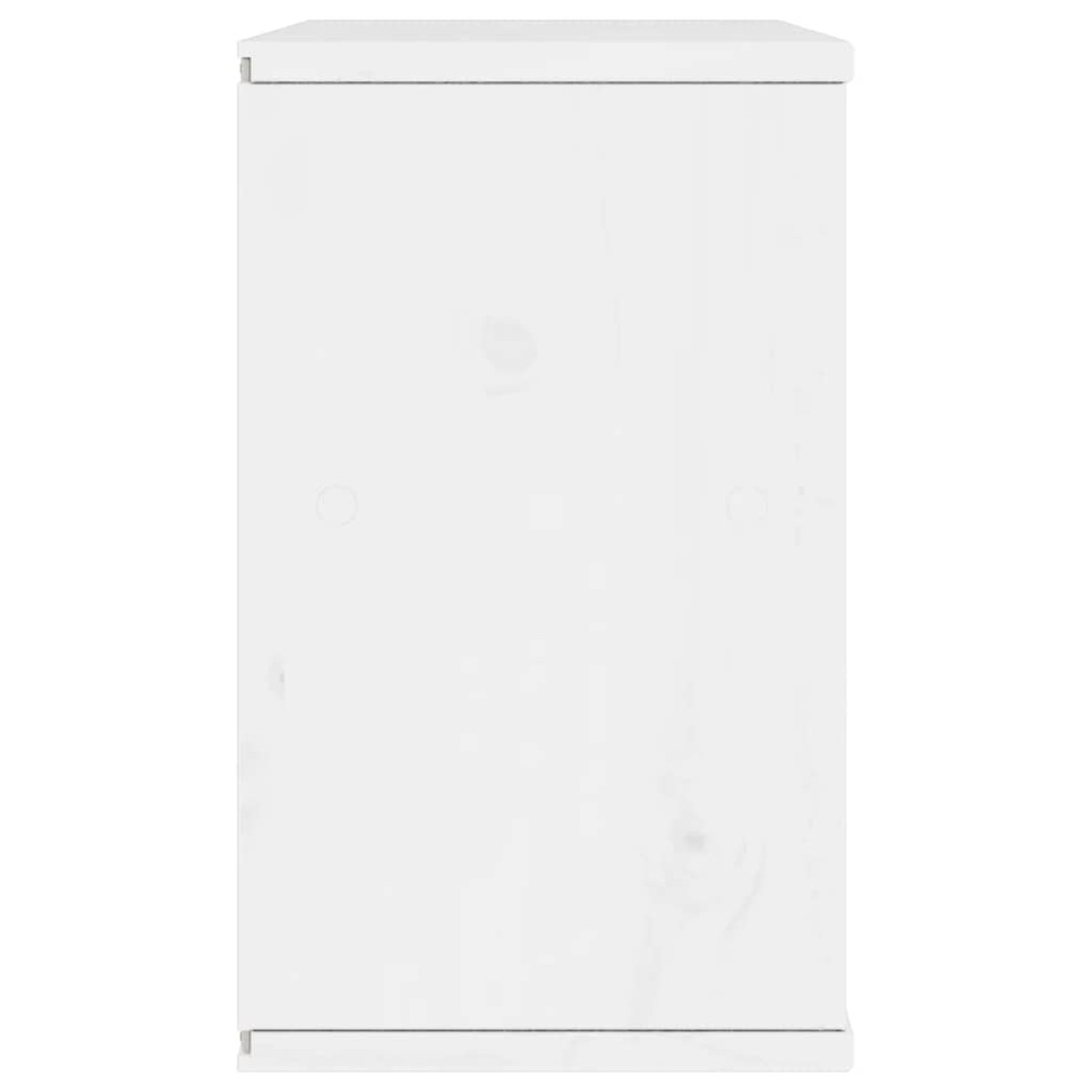 vidaXL Ντουλάπι τηλεόρασης ODDA Λευκό 79x24x40 εκ. Μασίφ Ξύλο Πεύκου