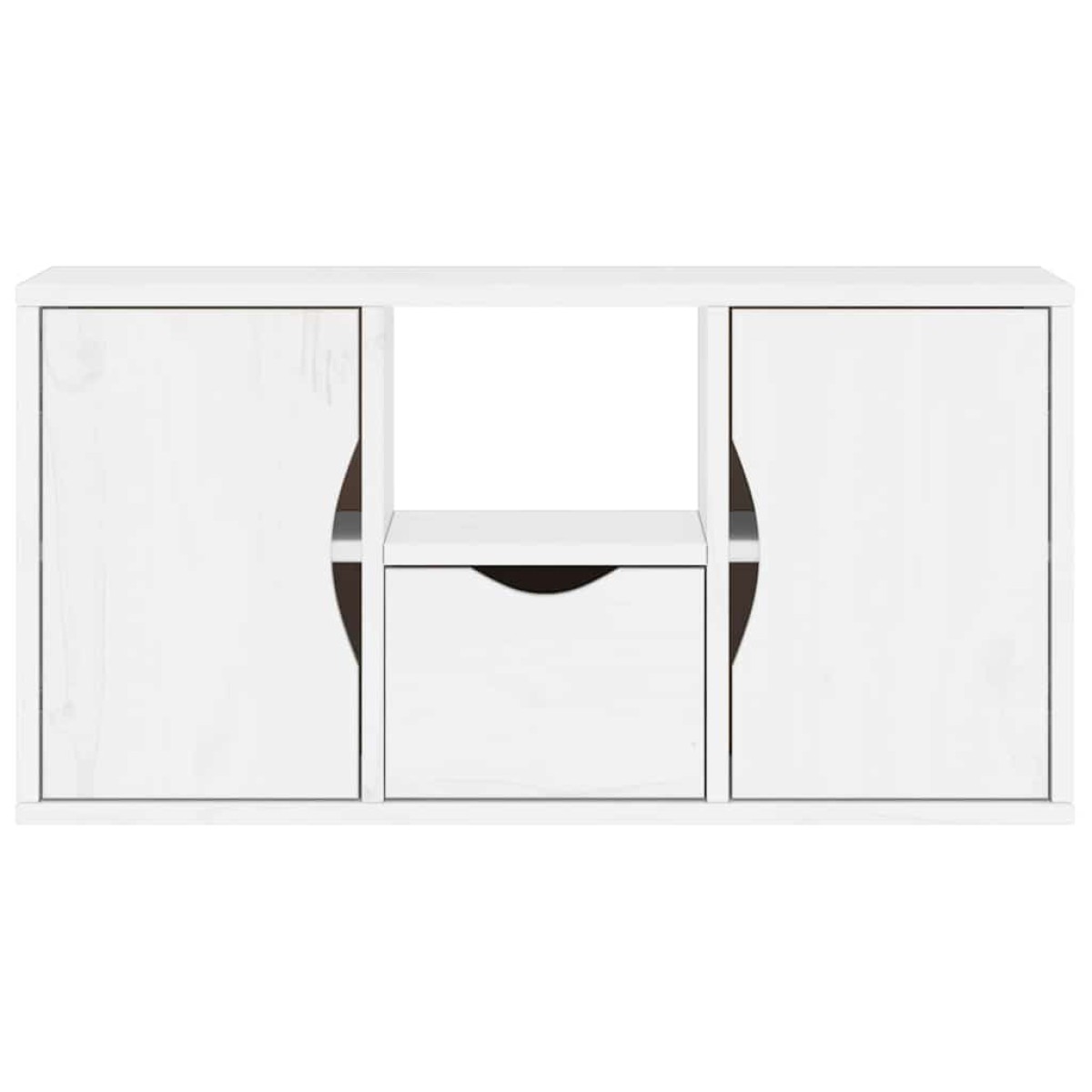 vidaXL Έπιπλο Τηλεόρασης με Συρτάρι ODDA Λευκό 79x24x40εκ. Ξύλο Πεύκου