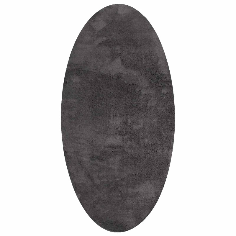 vidaXL Χαλιά χώρου Ωοειδής HUARTE Ανθρακί 100 x 200 cm