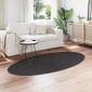 vidaXL Χαλιά χώρου Ωοειδής HUARTE Ανθρακί 100 x 200 cm